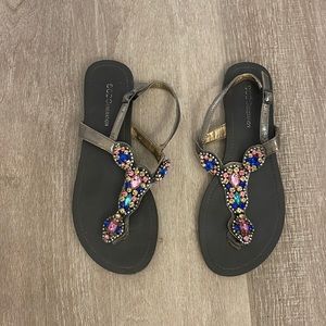 Bcbg jewel flip flops